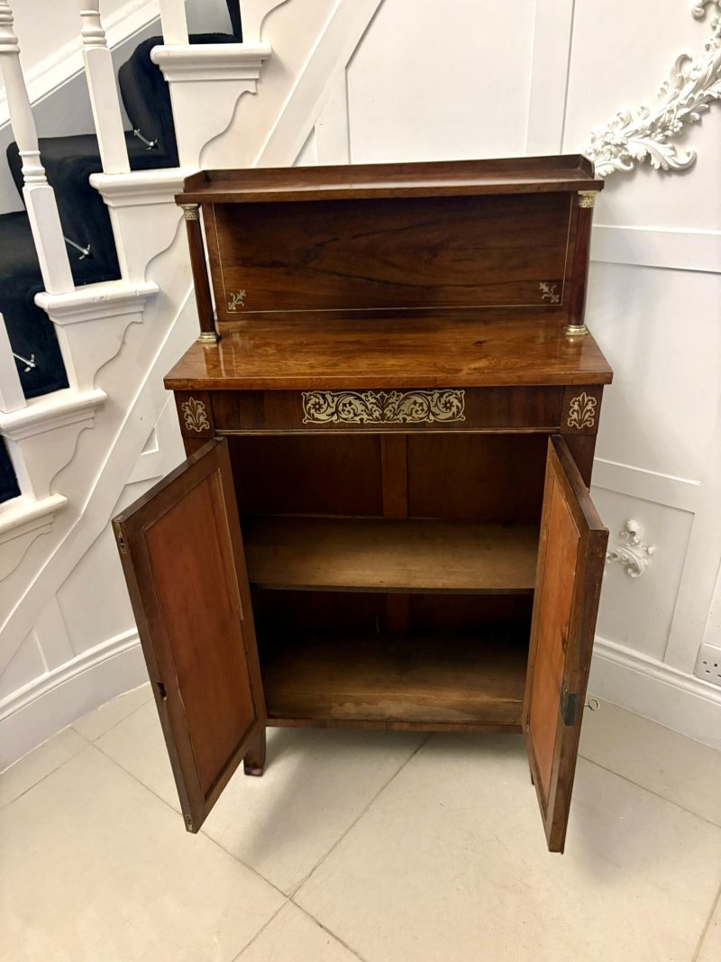Magnificent Quality Antique Regency Mahogany Chiffonier / Side Cabinet